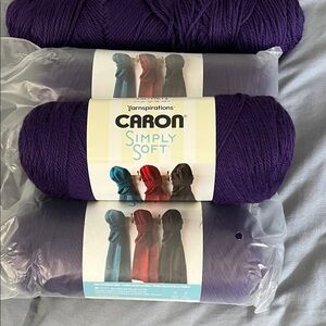 Caron Simply Soft Yarn - Purple